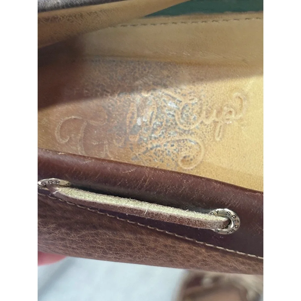 Sperry Gold Cup Authentic  Brown Leather Boat Shoes Classic Deck 10.5
